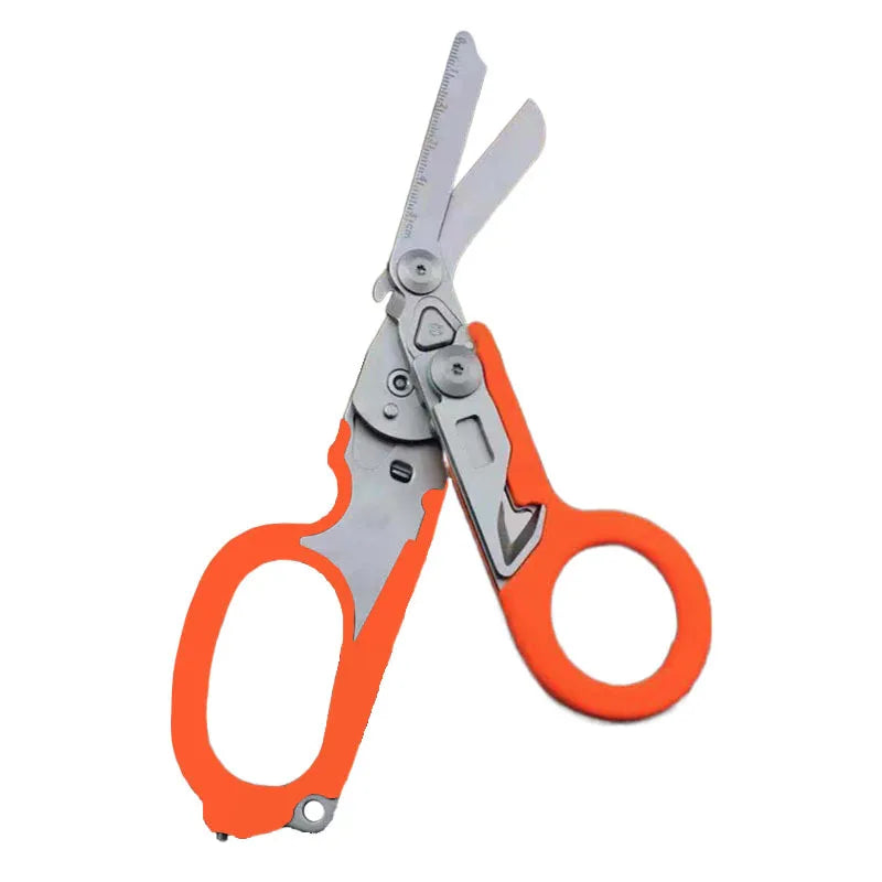 Trauma 6 In 1 Multifunction Medical Emergency Response Shears Foldable Scissors Pliers Outdoor Survival Tool Camping Equipment