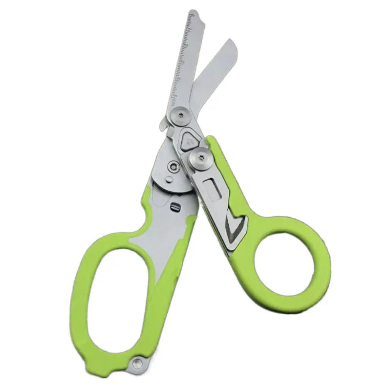 Trauma 6 In 1 Multifunction Medical Emergency Response Shears Foldable Scissors Pliers Outdoor Survival Tool Camping Equipment