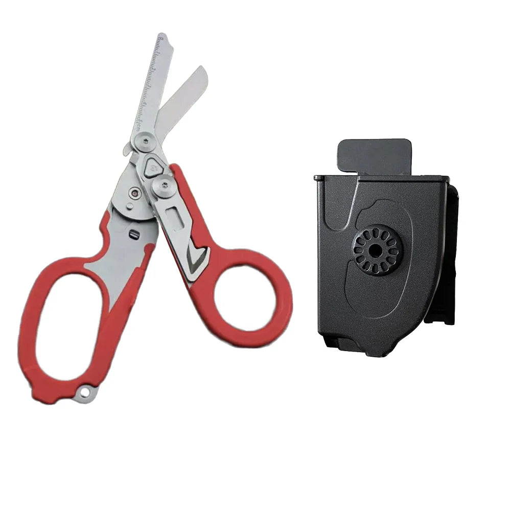 Trauma 6 In 1 Multifunction Medical Emergency Response Shears Foldable Scissors Pliers Outdoor Survival Tool Camping Equipment