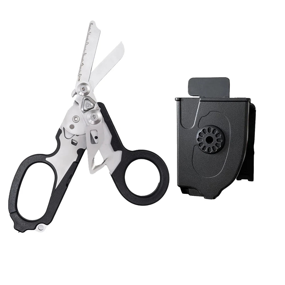 Trauma 6 In 1 Multifunction Medical Emergency Response Shears Foldable Scissors Pliers Outdoor Survival Tool Camping Equipment