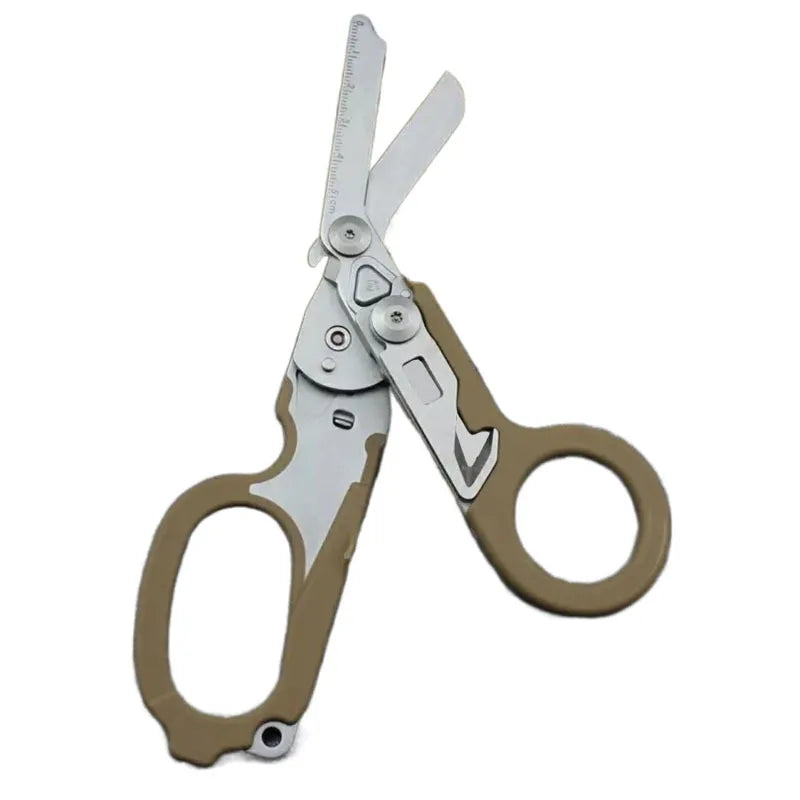 Trauma 6 In 1 Multifunction Medical Emergency Response Shears Foldable Scissors Pliers Outdoor Survival Tool Camping Equipment