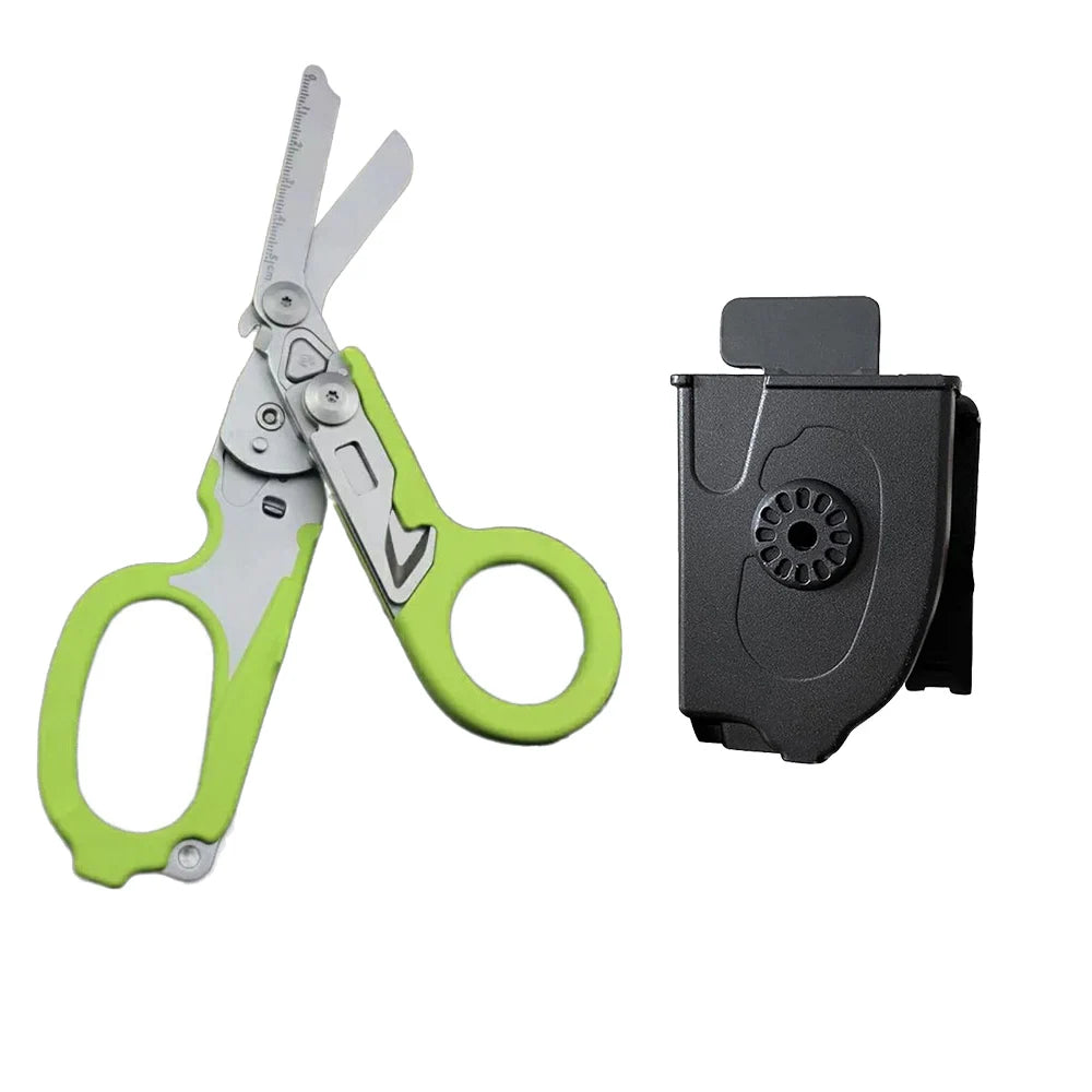 Trauma 6 In 1 Multifunction Medical Emergency Response Shears Foldable Scissors Pliers Outdoor Survival Tool Camping Equipment