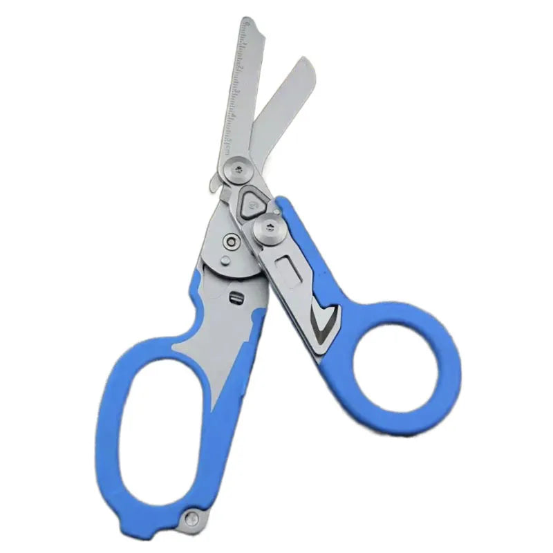 Trauma 6 In 1 Multifunction Medical Emergency Response Shears Foldable Scissors Pliers Outdoor Survival Tool Camping Equipment