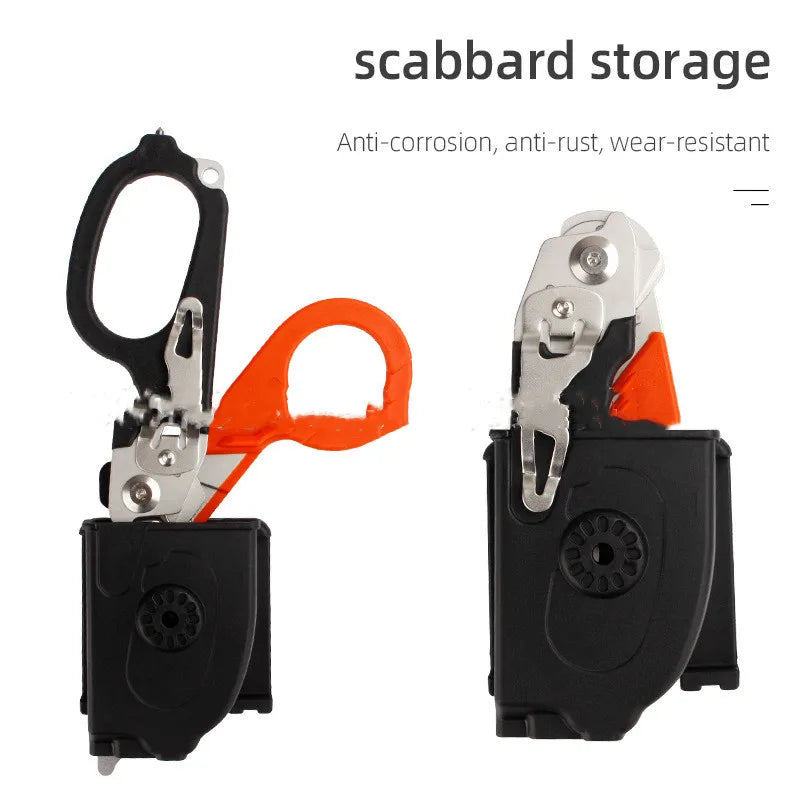 Trauma 6 In 1 Multifunction Medical Emergency Response Shears Foldable Scissors Pliers Outdoor Survival Tool Camping Equipment