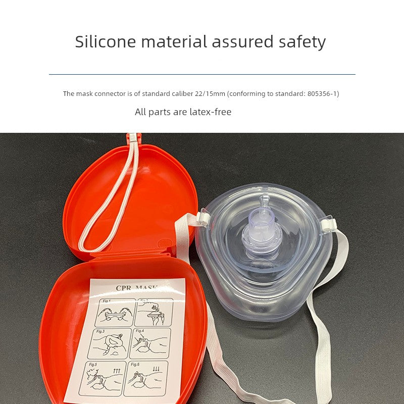 Professional First Aid CPR Breathing Pocket Mask Protect Rescuers Artificial Respiration Reuseable With One-way Valve Tools