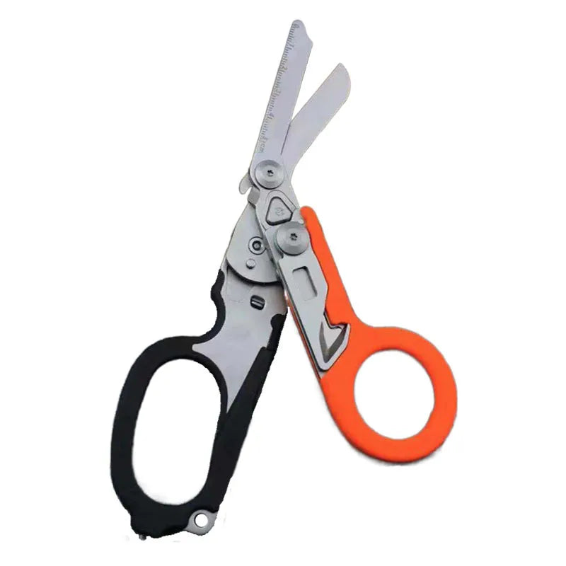 Trauma 6 In 1 Multifunction Medical Emergency Response Shears Foldable Scissors Pliers Outdoor Survival Tool Camping Equipment