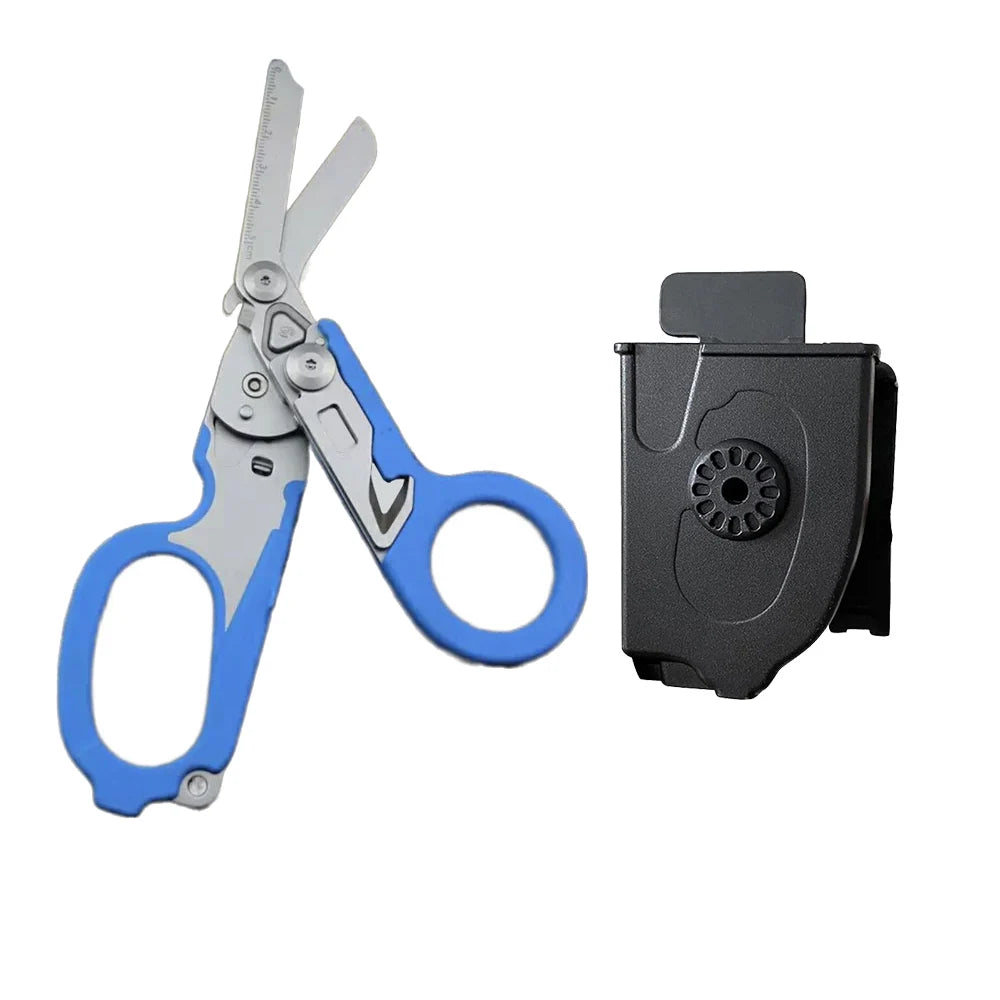 Trauma 6 In 1 Multifunction Medical Emergency Response Shears Foldable Scissors Pliers Outdoor Survival Tool Camping Equipment