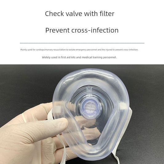 Professional First Aid CPR Breathing Pocket Mask Protect Rescuers Artificial Respiration Reuseable With One-way Valve Tools