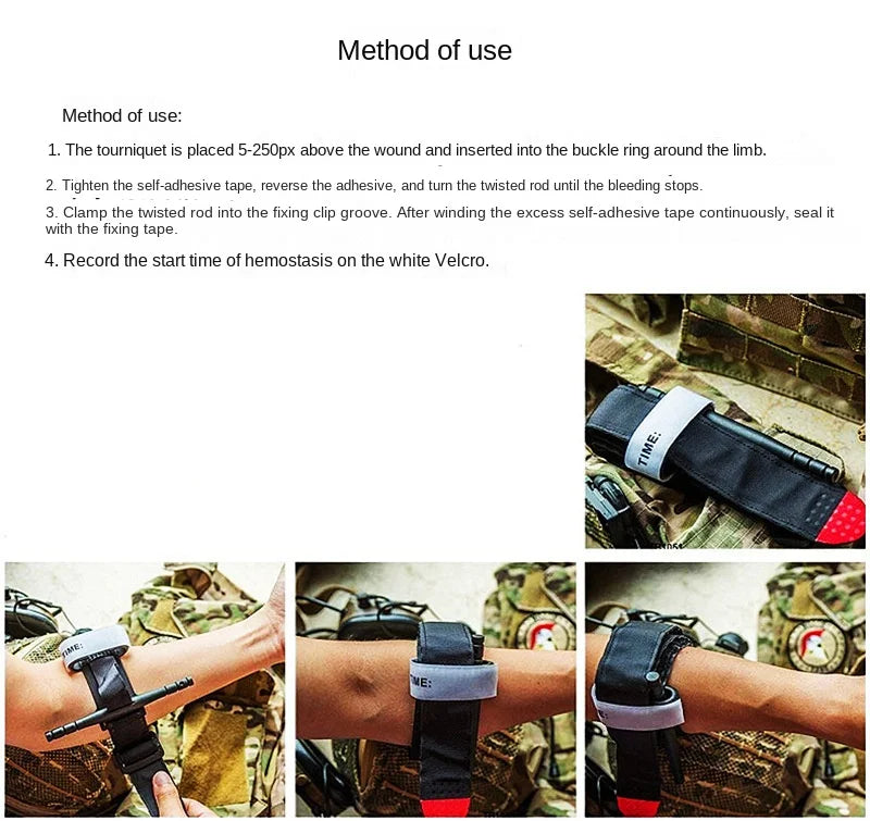 Metal Aluminum Rod Windlass Tourniquet Tactical Survival Hemostasis Second Generation Upgrade Trauma First Aid Kit Care